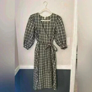 Plaid Wrap Dress